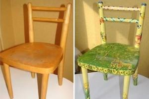 Декупаж стульев своими руками - идеи декора и фото - фото