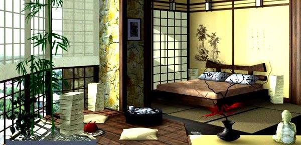 Примеры интерьеров в японском стиле - основы дизайна из Страны Восходящего  ... - фото