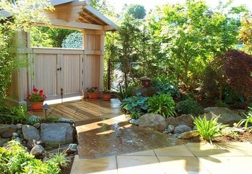 Японский сад - дизайн и декор сада с фото